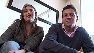 colombian married couple get bored of the routine and make their first porn video