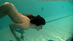 Beautiful Teen Natalia Kupalka Swims Naked