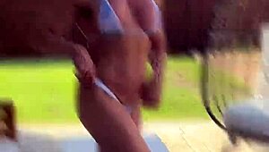 Wanna see my pussy and ass in this tiny bikini again?