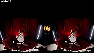 Helluva Boss Hentai Cosplay Blonde with Big Tits in Kinky POV Game Action