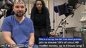 Freshman Yasmine Woods Moans Ecstatically As Doctor Tampa Delivers Hitachi Wand Orgasms During College Physical