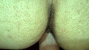 young amateur enjoys party from behind gently