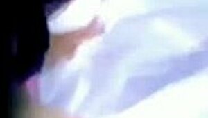 Young Latina Girls After School, Neighbor Watches Through Window