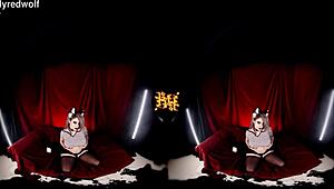 Helluva Boss Hentai Cosplay Blonde with Big Tits in Kinky POV Game Action