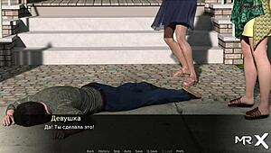 Pine Falls - Mechanic Fixing Car 9 With Cartoon Babe