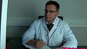 English Doctor Sneaks into Tight Ass for Intense Anal Action in Hospital