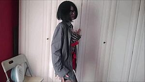 i slowly undress, revealing my wet pussy and big tits