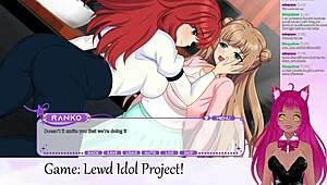 Vtuber plays lewd idol project