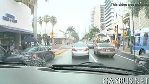 Huge gay cock in action
