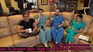 Channy Crossfire endures kinky dental checkup by Dr. Canada at GirlsGoneGynoCom.