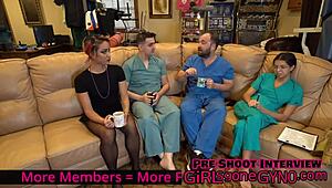 Channy Crossfire endures kinky dental checkup by Dr. Canada at GirlsGoneGynoCom.