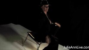 Busty Theatrical Milf Julia Ann Milking Hard Cock Under the Lights