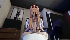 Power fucks denji l anime chainsaw man l 3d animation hentai