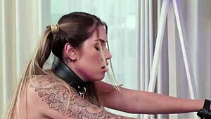 Disciplining the little 18+ bitch Sara Blonde