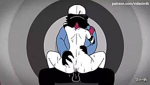 Mime and Dash explore in 4K hentai