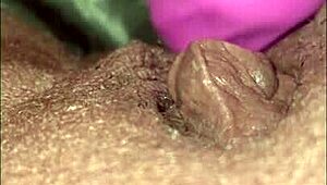 Milaj Tests New Wand Vibrator on Her Pussy