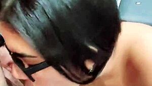 Hot Latina Friend In Glasses Moans During Cunilingus, Doggy Fucking, And Orgasms In Homemade Video