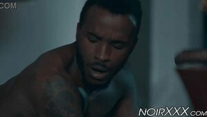 Business Deal Finishes Up With Threesome Anal Fucking Featuring Black Bodybuilder And Big Black Cock