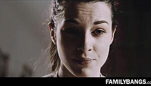 roller sis carmen caliente seduces amateur teen gia paige in sanitary with katrina jade. it gets wild.