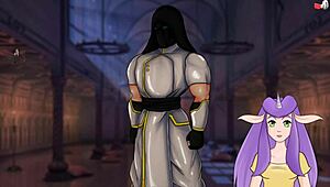 in dragon ball divine adventure part 57, android 21 gives a blowjob