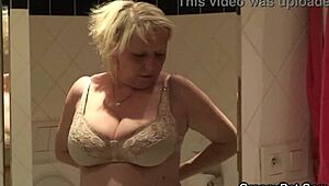 70-Year-Old Granny Tit-Job and Doggy Action
