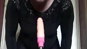 Bisexual toy play with shy gay stud