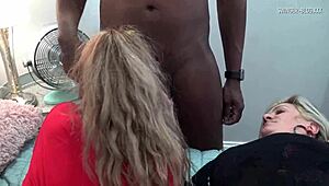 horny housewives sharing massive dicks in foursome