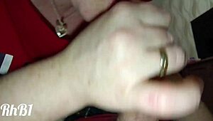 close-up blowjob on monster cock leads to cum