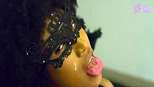 fantasia sexual con angel negro le encanta chupar penes grandes y que le acaben en la cara ozeanis