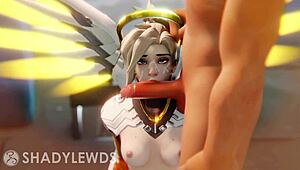 Mercy's Mouth In Hentai!