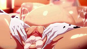 my hentai collection features big tits and cum in uncensored anime scenes