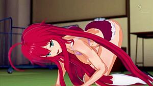 Rias Gremory learns to fuck like a pornstar in POV style! 😈