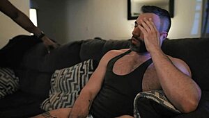 Interracial Bodybuilders Rim and Lick Hairy Asses in Taboo Gay Thriller