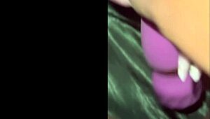 Milaj Tests New Wand Vibrator on Her Pussy