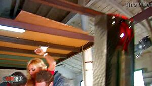 ginger hell goes wild in threesome with ian scott & leo galvez