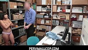 PervMallCop - Latina Shoplifter Aryana Amatista Picks Hard Cock Over Jail