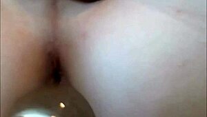 milf shemale pounding herself deep in the ass on webcam