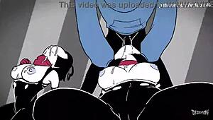 Mime and Dash explore in 4K hentai