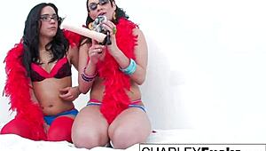 Dildo Cam: Watch This Brunette Pornstar With Pierced Nipples In A Hot Lesbian Scene