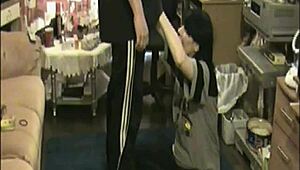 Bisexual amateur fucks pregnant girlfriend on spy cam and shoots cum in mouth!