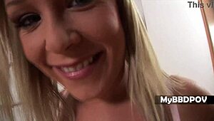 Jessica Moore takes a deep anal creampie with her big natural tits. Watch in 4K!