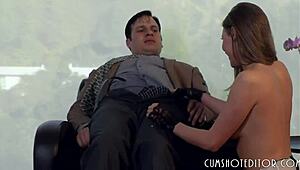 Stunning Babe Screws Her Boss Hard