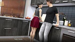 brunette teacher in university problems