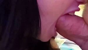 swallowed his thick cock in every hole, ass filled with cum