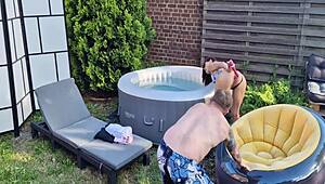 Gratis Jadilica backstage outdoor solo with anal masturbation show