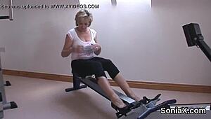 Cheating British Milf Lady Sonia Shows Huge Hooters