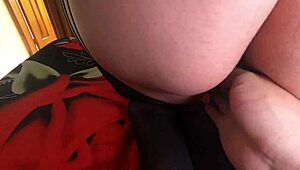 Fat bbw milf humiliates stepson by farting and peeing on him