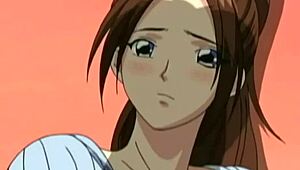 curvy milf in yellow dress craves wild hentai action.