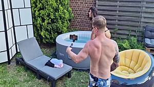 Gratis Jadilica backstage outdoor solo with anal masturbation show