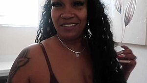 she gives joi instructions then bends over for cum